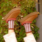 Brown Pixel Gingham